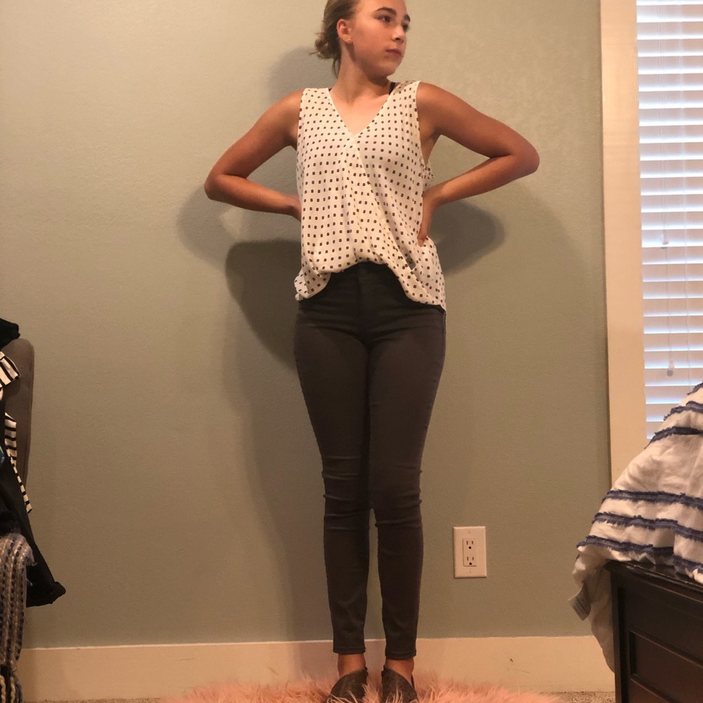 Maurice’s dark gray pants